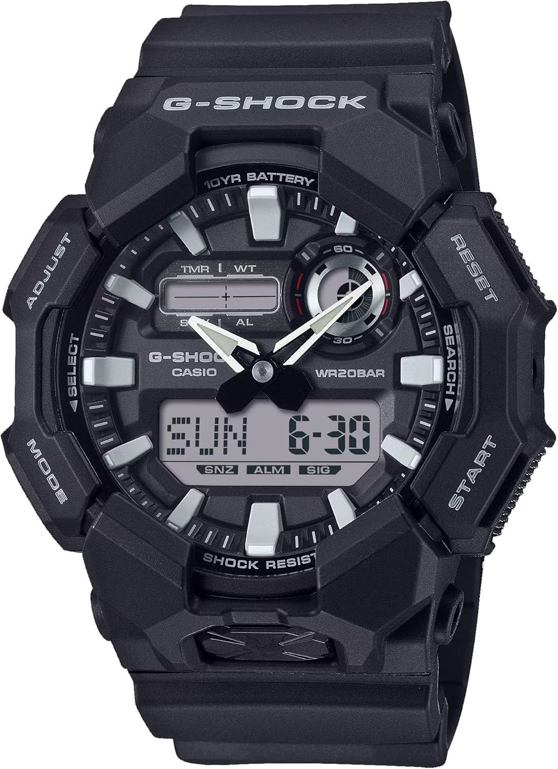 Casio G-Shock Analog-Digital Black Resin Watch GA010-1A
