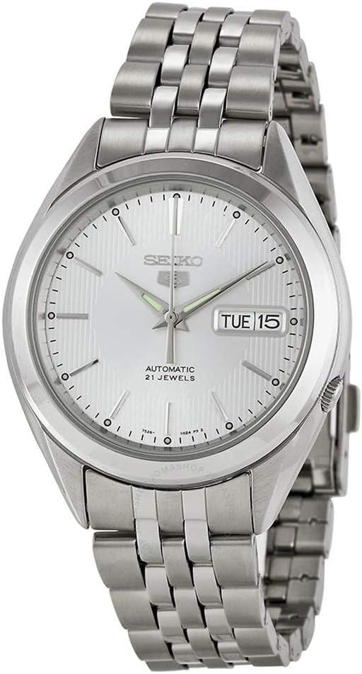 Seiko 5 SNKL15 Men's Stainless Steel Silver Dial Automatic Watch