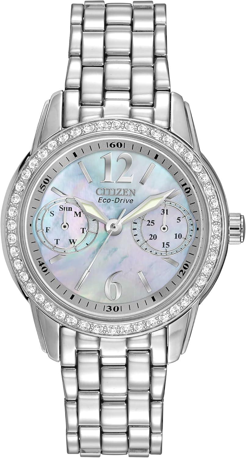 Citizen Women's Eco-Drive Dress Classic Crystal Watch in Stainless Steel