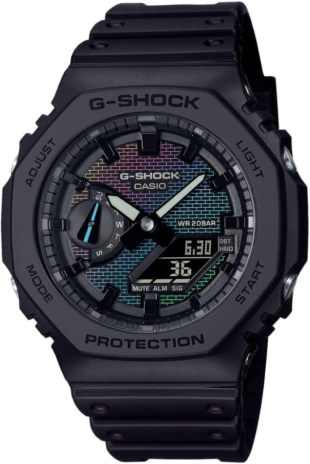 Casio G-Shock GA2100RW-1A: Iridescent Brick Pattern Dial & Carbon Core Guard