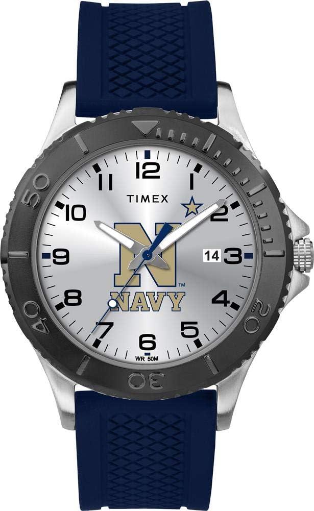 Timex Tribute Men's Collegiate Gamer 42mm Watch – Navy Midshipmen