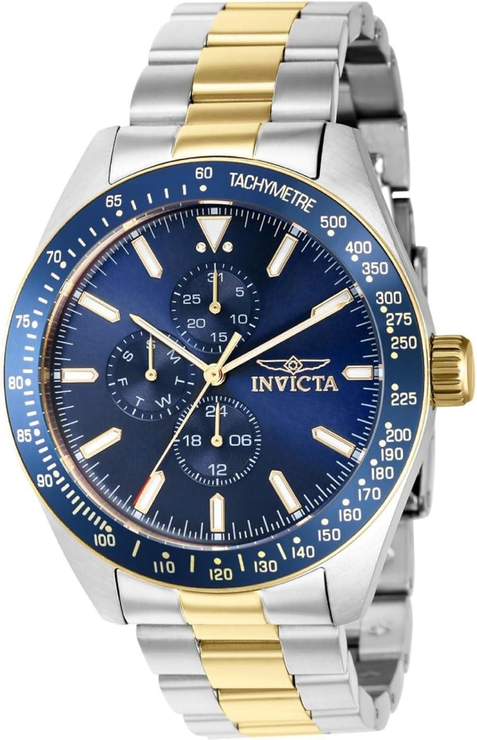 Invicta Men's Aviator 45mm Stainless Steel Quartz Chronograph Watch - Model 39076