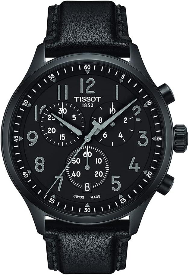 Tissot Men's Chrono XL Vintage 316L Stainless Steel Case with Black PVD Coating Swiss Quartz Watch