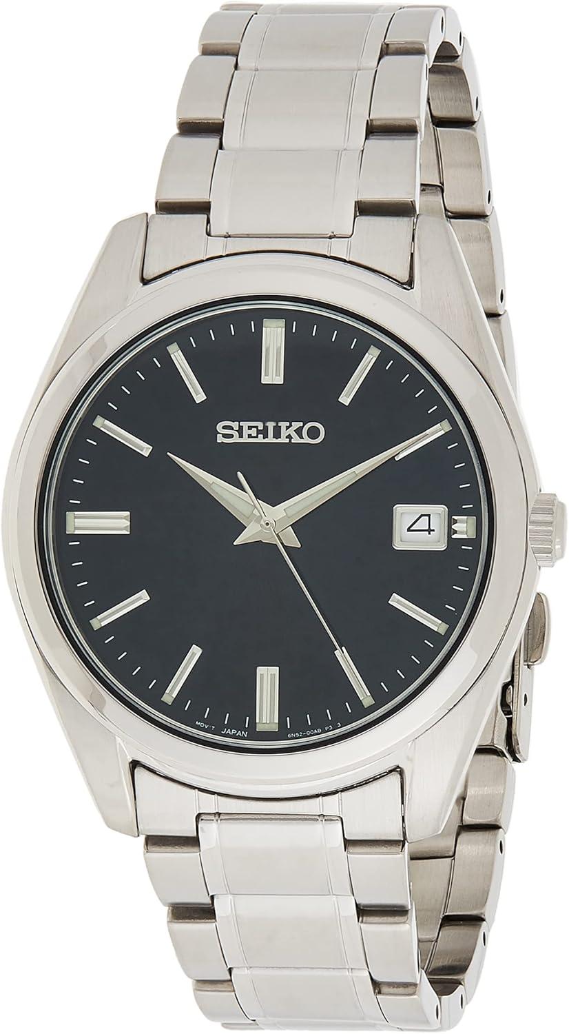 Seiko Men's Essentials Japanese Quartz With Stainless Steel Strap, Silver