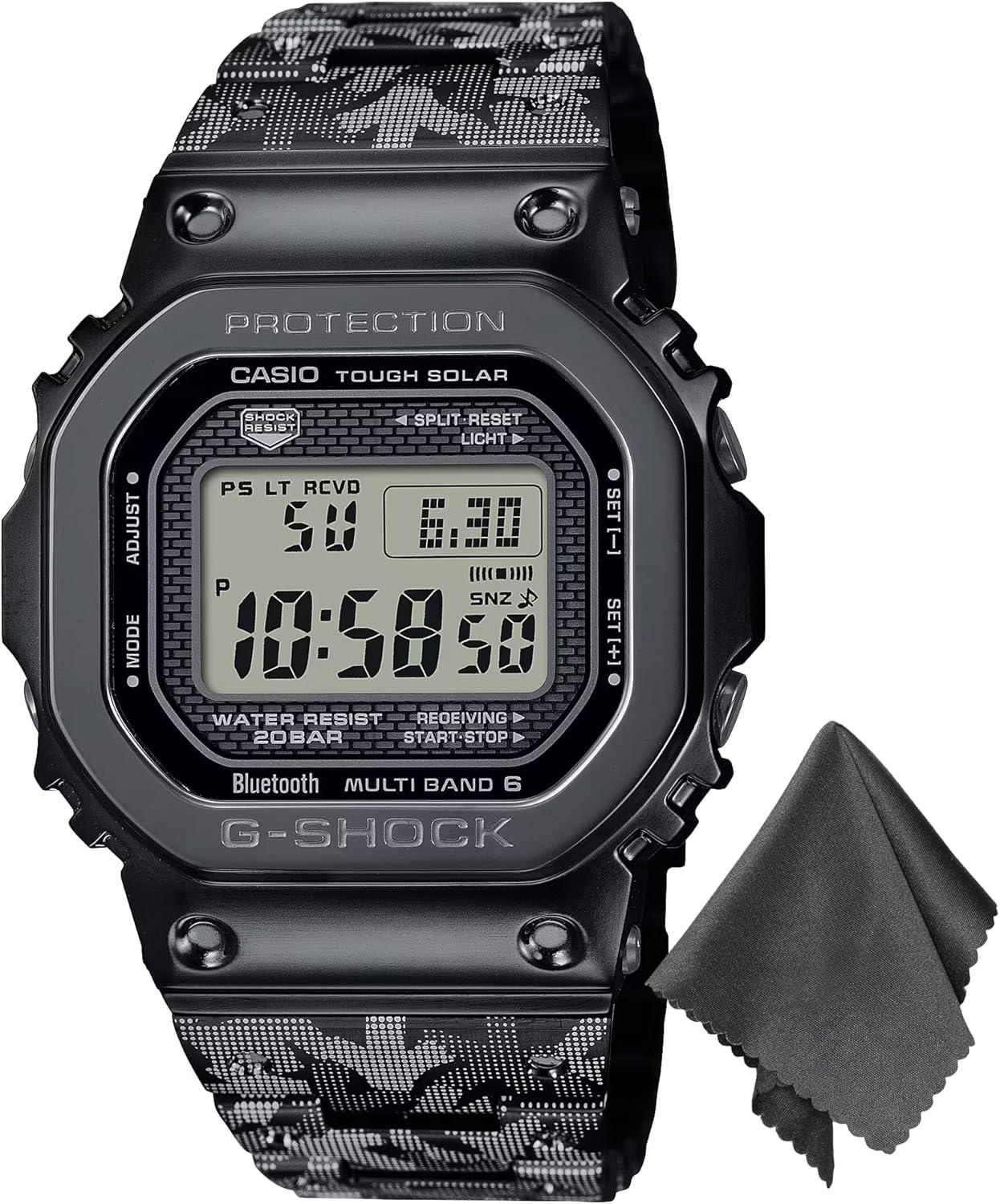 G-Shock Watch Eric Haze Design Bundled with OSP Cleaning Cloth - Black, 49mm