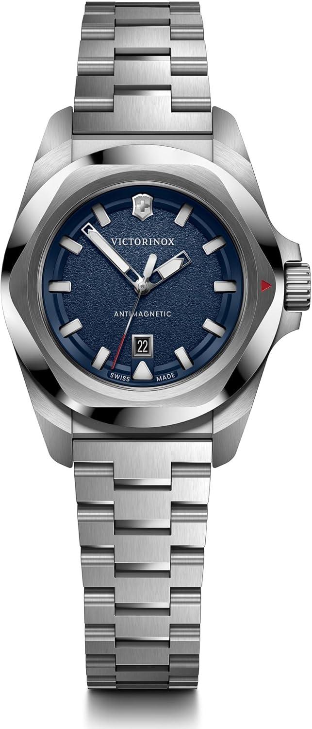Victorinox I.N.O.X. Small Blue Dial Stainless Steel Bracelet Watch 32mm