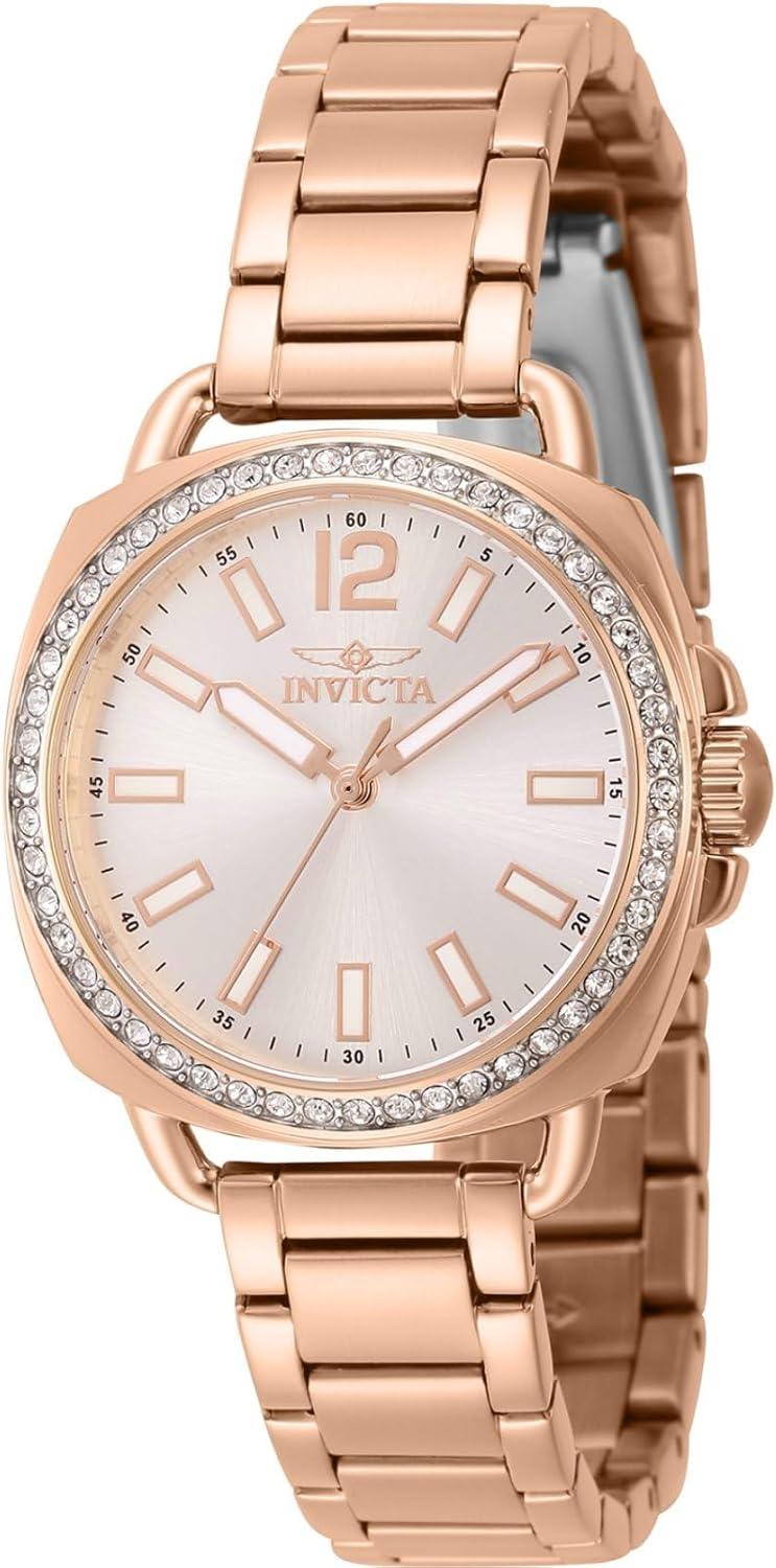 Invicta Lady's Wildflower 32mm Stainless Steel Quartz Watch - Rose Gold