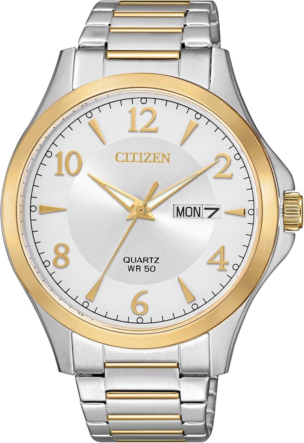 Citizen Quartz Men's Watch - Stainless Steel, Classic Two-Tone