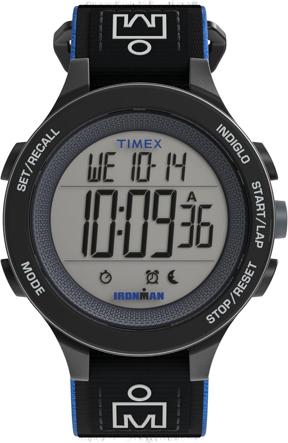 Timex Men's Ironman Triathlon T200 42mm FastWrap Watch - Black Strap Digital Dial