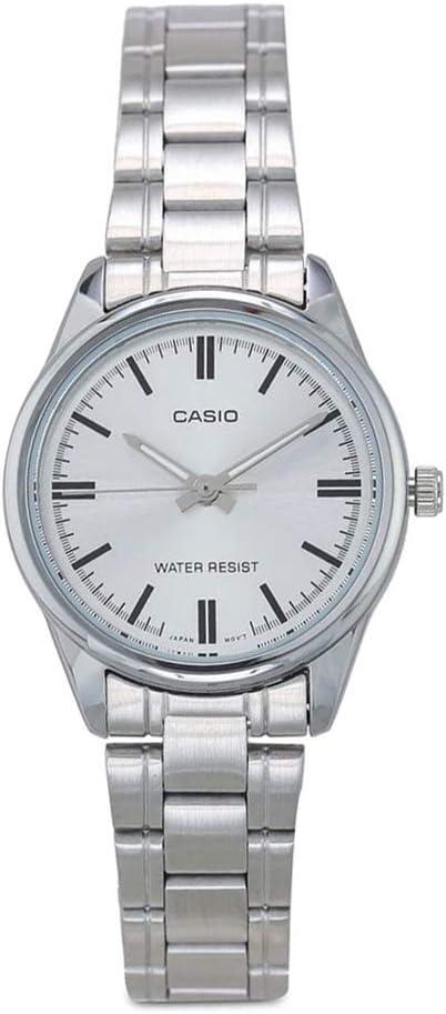 Casio LTP-V005D-7A Women's Standard Stainless Steel Silver Dial Watch