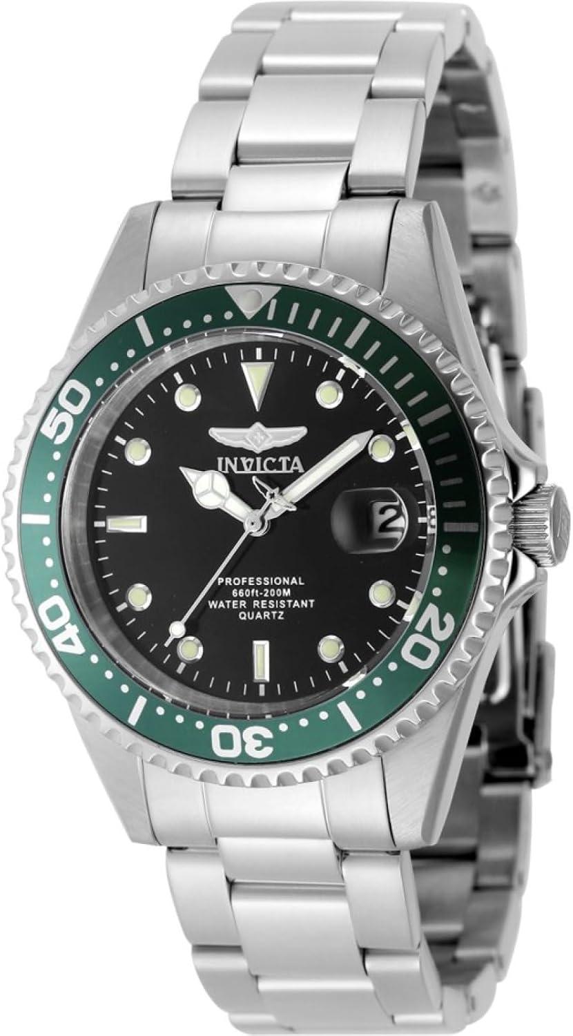 Invicta Pro Diver Men 37.5mm Stainless Steel Watch - PC32 Quartz