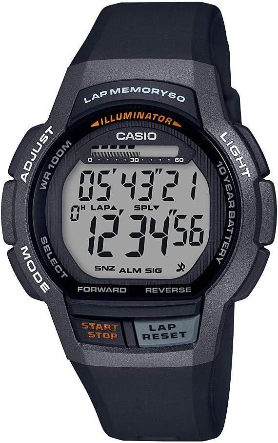 Casio Men's WS-1000H-1AVCF 10-Year Battery Digital Display Quartz Black Watch
