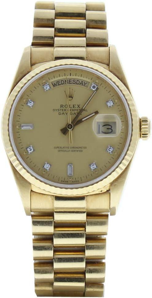 Rolex Men's President Diamond Dial 18038 (Preowned)