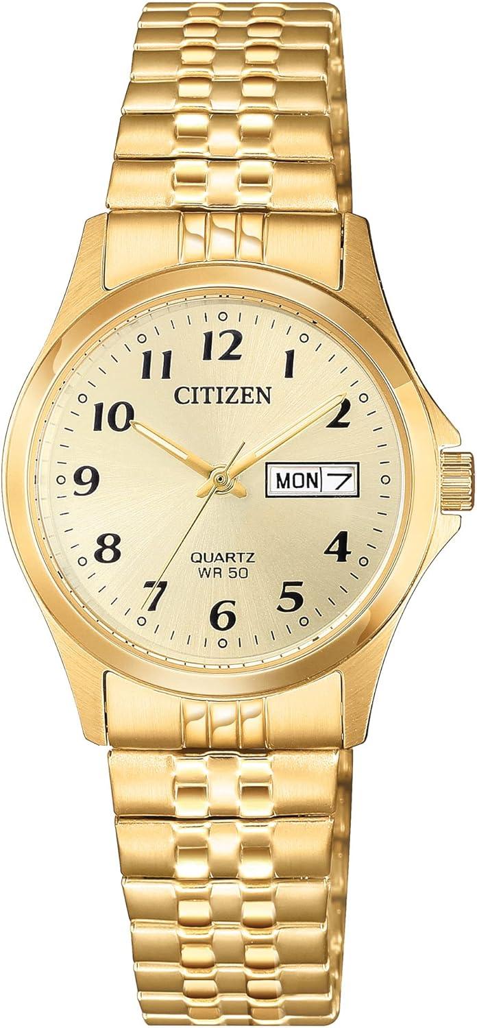 Citizen Quartz Women's Watch, Stainless Steel, Classic, Gold-Tone
