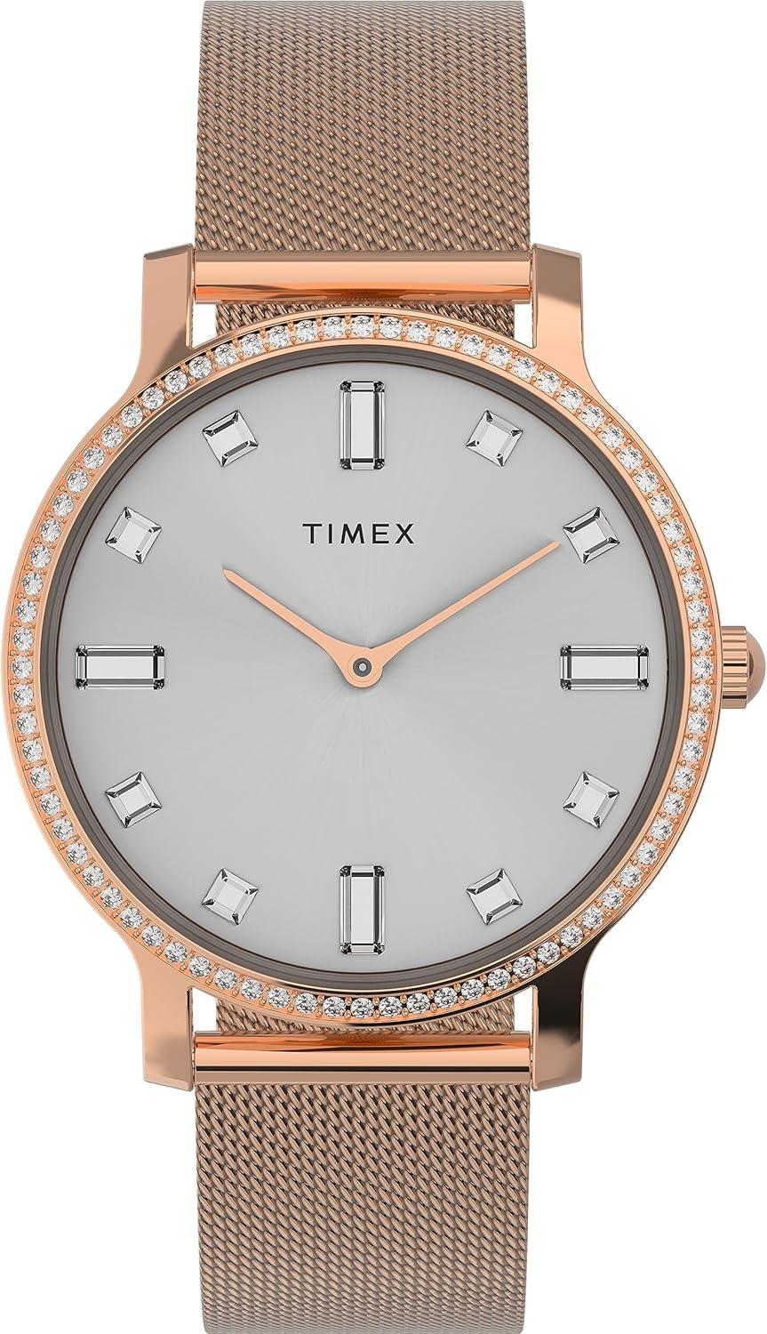 Timex Women's Transcend 34mm Watch - Rose Gold-Tone Bracelet