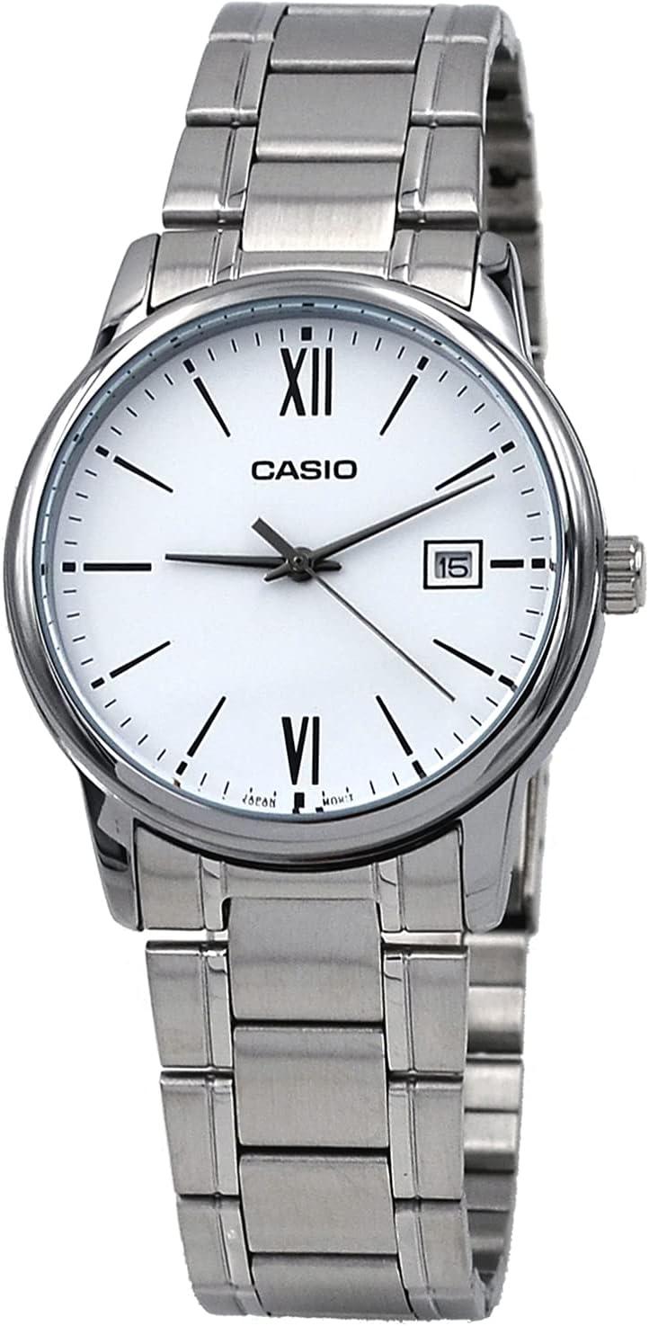 Casio MTP-V002D-7B3 Men's Standard Analog Stainless Steel Date Watch