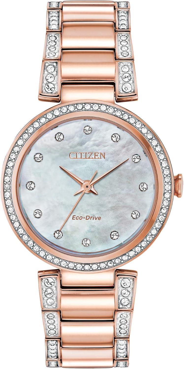 Citizen Women's Eco-Drive Dress Classic Crystal Watch - Model EM0844-58D