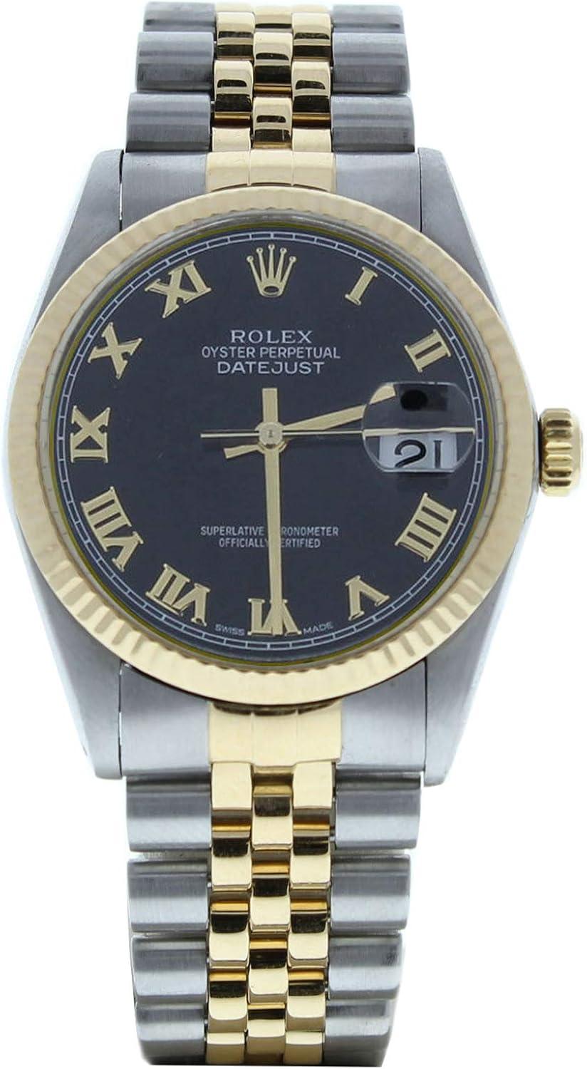 Rolex Mens Datejust 16013 36mm Steel & Gold Datejust