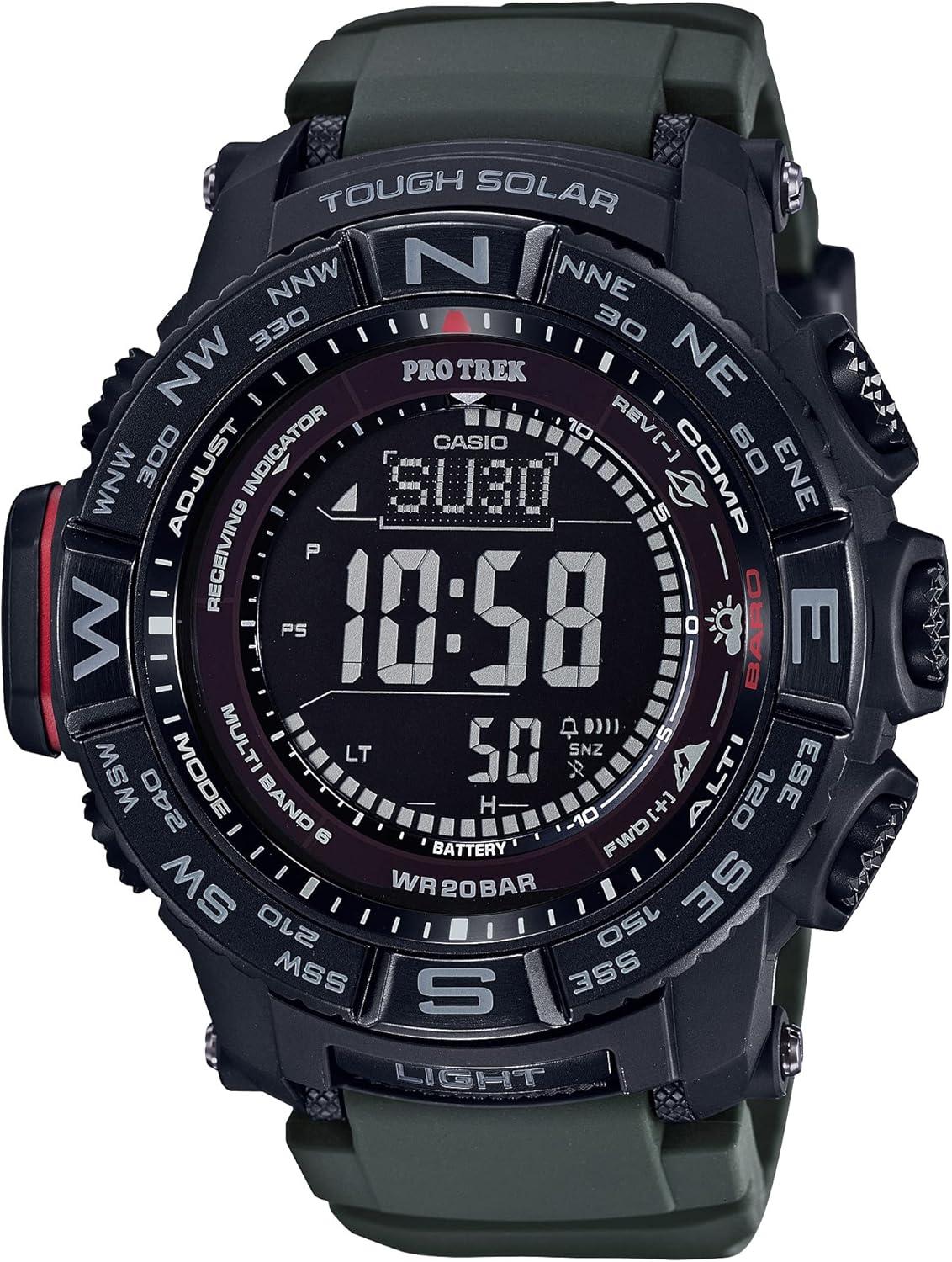 Casio PRW3500 Series Pro Trek Watch - Black/Black