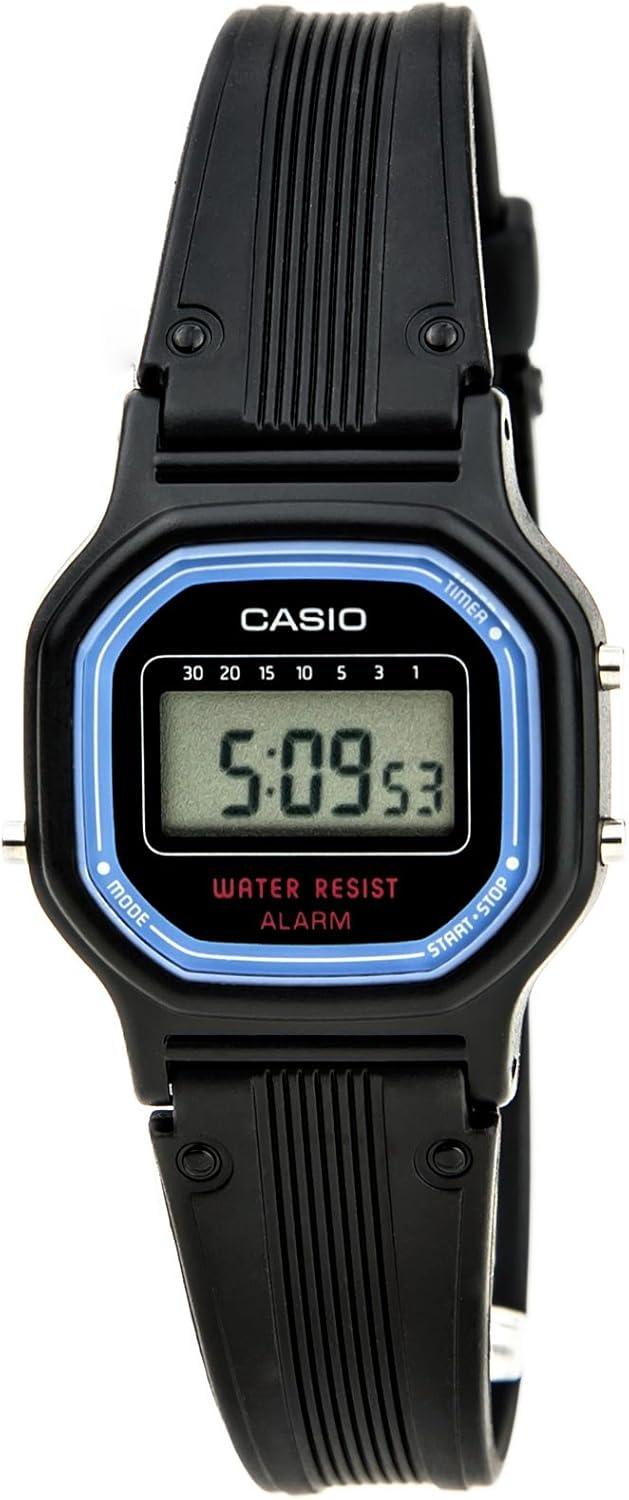 Casio Women's Vintage LA11WB-1 Sport Black Resin Band Watch