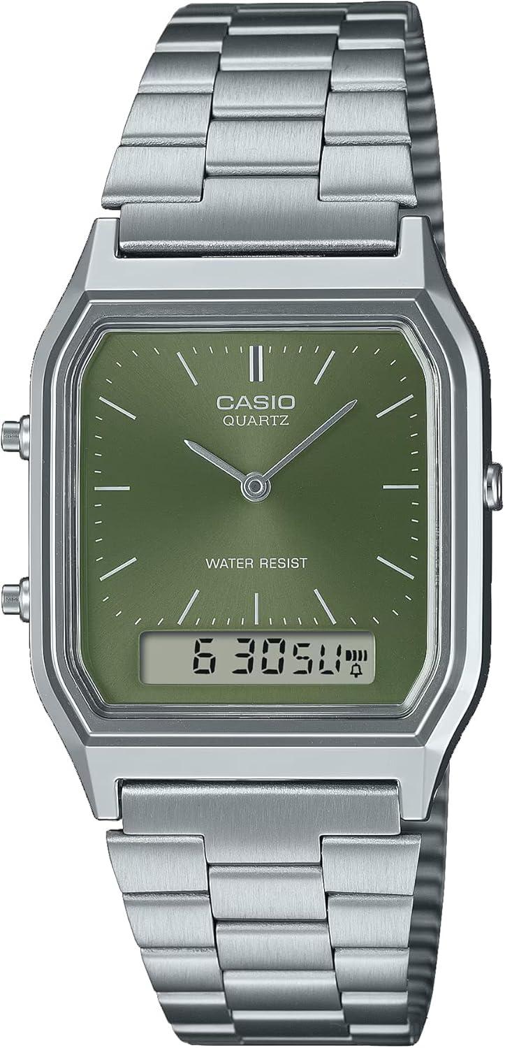 Casio Vintage Retro Modern Olive Watch AQ230A-3A