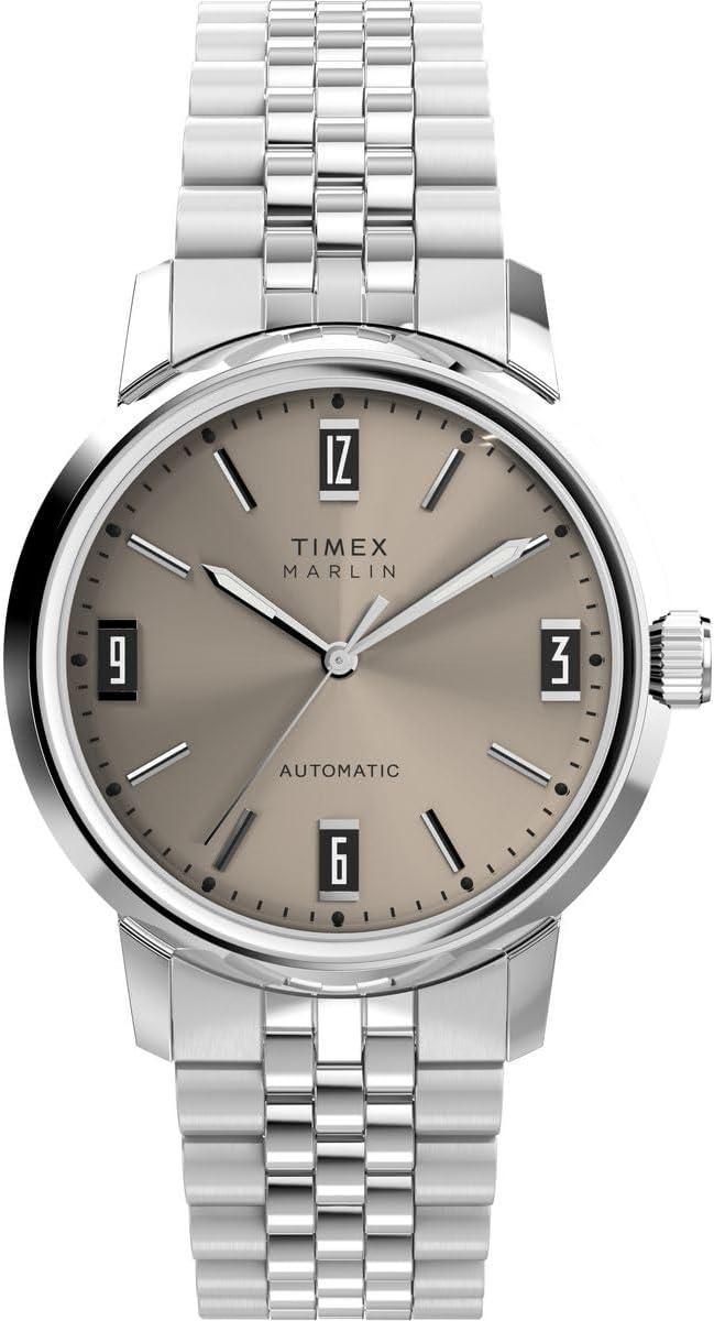 Timex Automatic Watch TW2W59200 - Silver, Standard Size, Retro