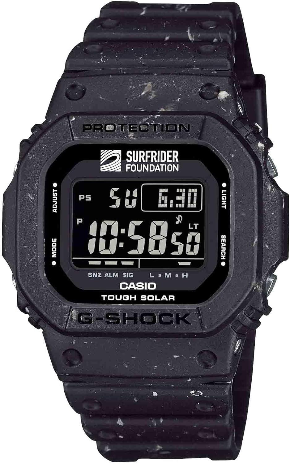 G-Shock Casio Digital Surfrider Foundation Limited Edition Black Resin Watch - G5600SRF-1
