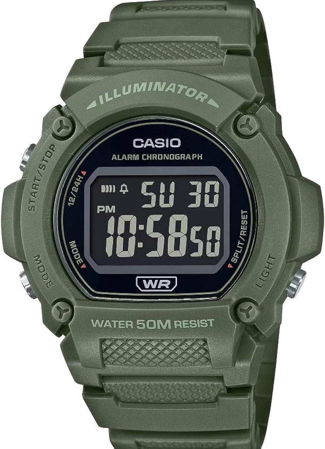 Casio W219H Series Digital Watch - Style Meets Functionality