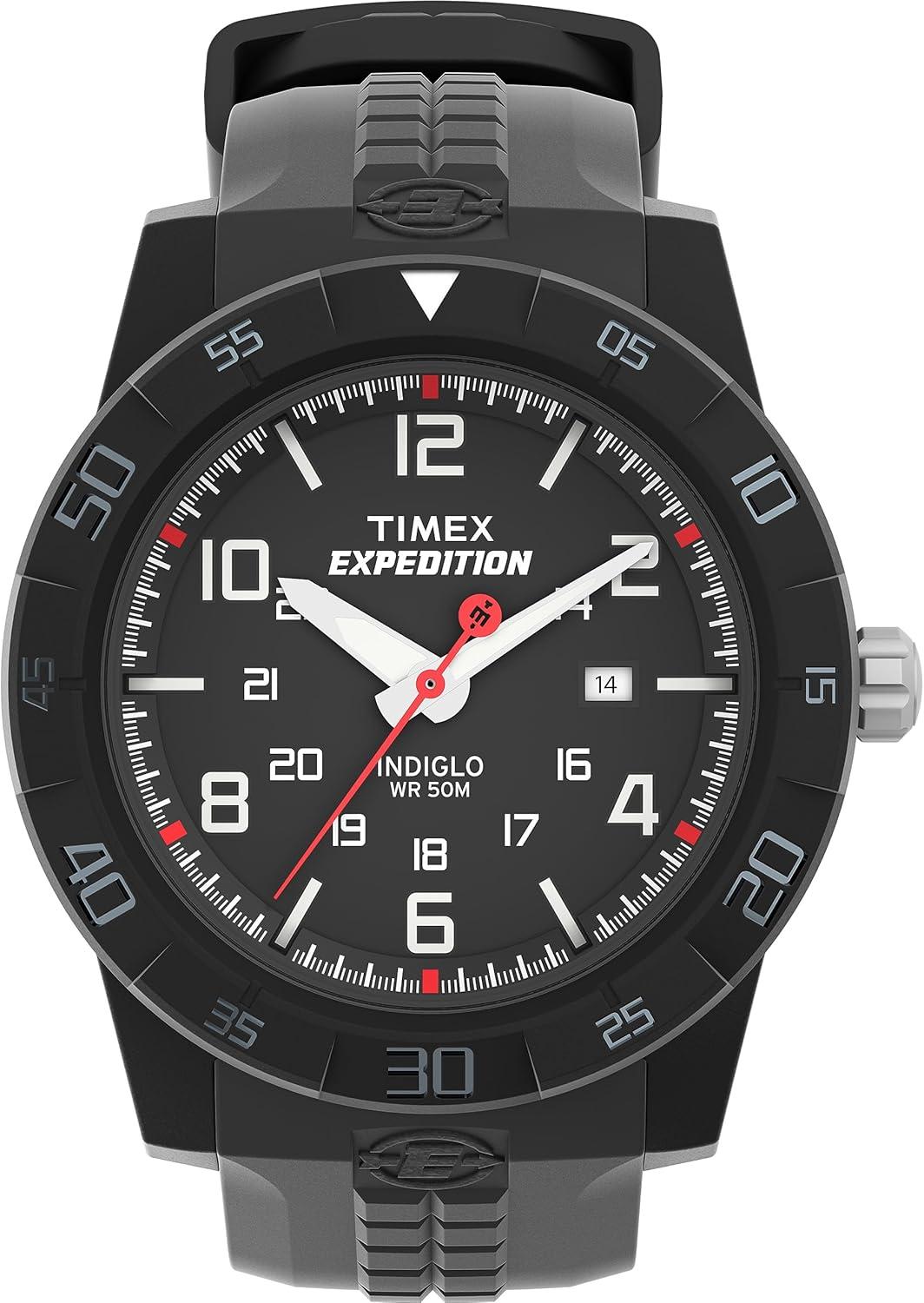 Timex Men's T49831 Expedition Rugged Analog Black Resin Strap Watch