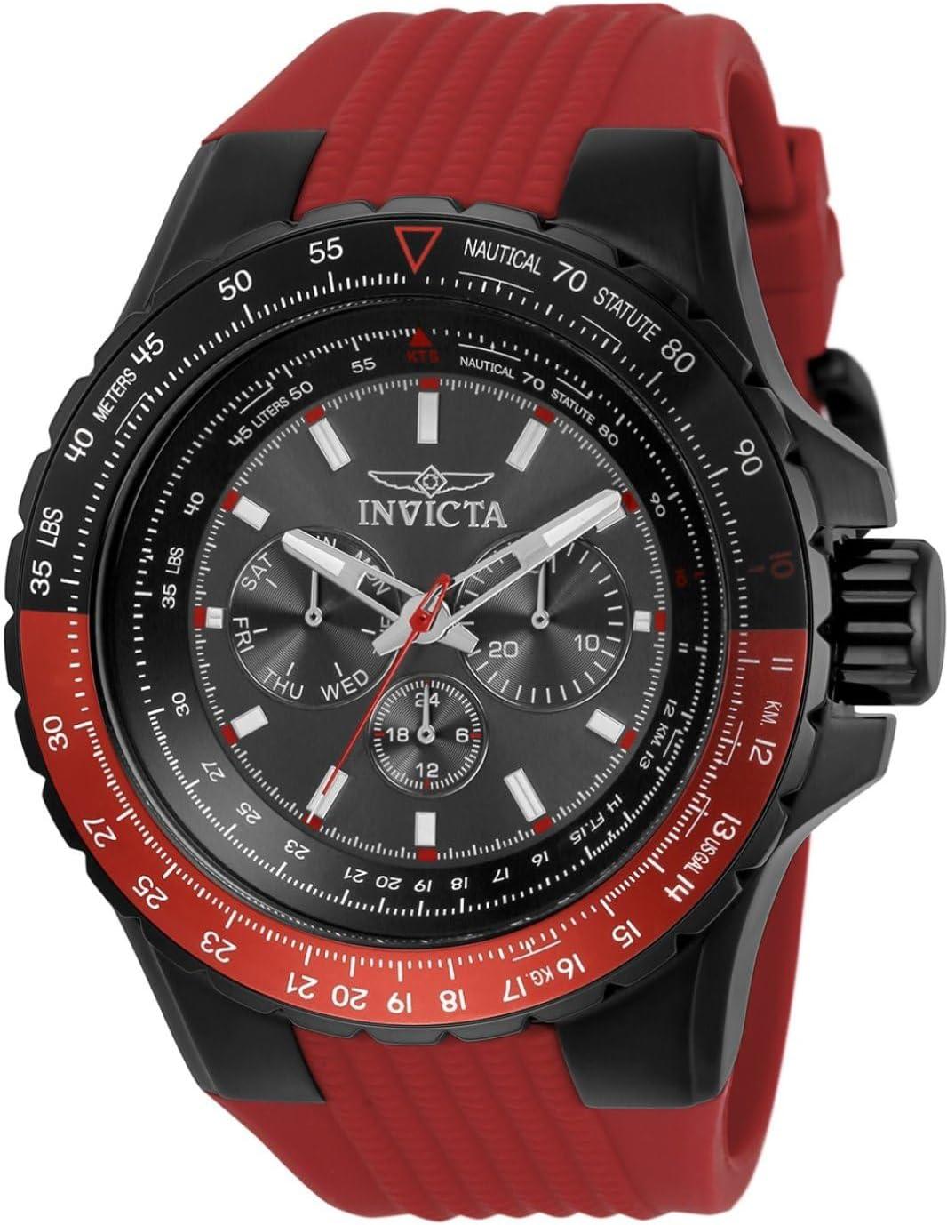 Invicta Men's Aviator 50mm Silicone Quartz Watch - Model 33039