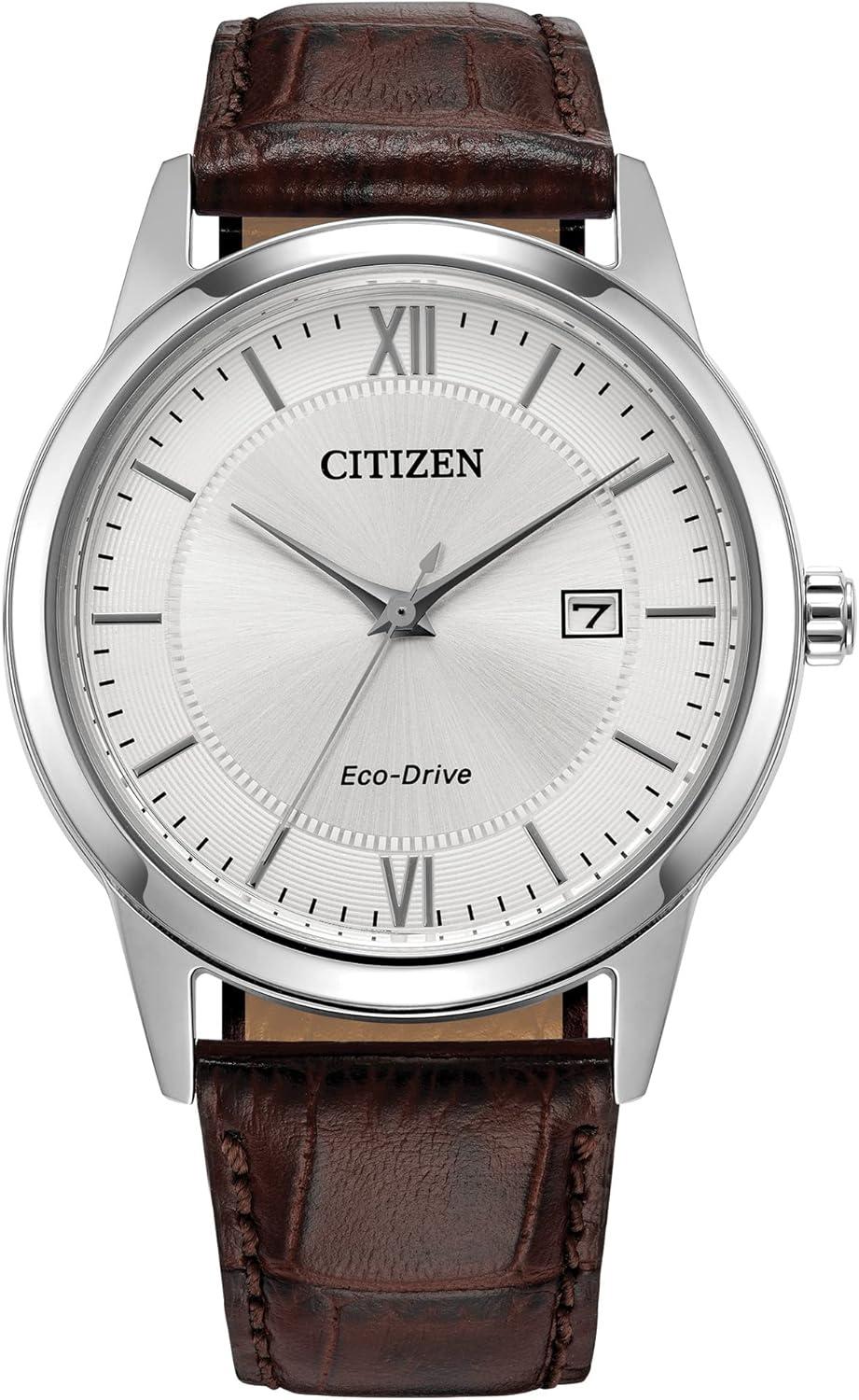 Citizen Men's Classic Eco-Drive Leather Strap Watch