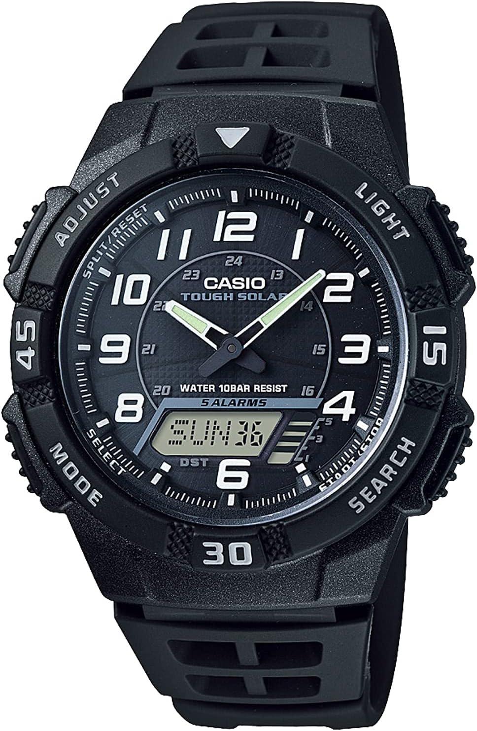 Casio AQ-S810 Watch: Stylish Solar-Powered Timepiece
