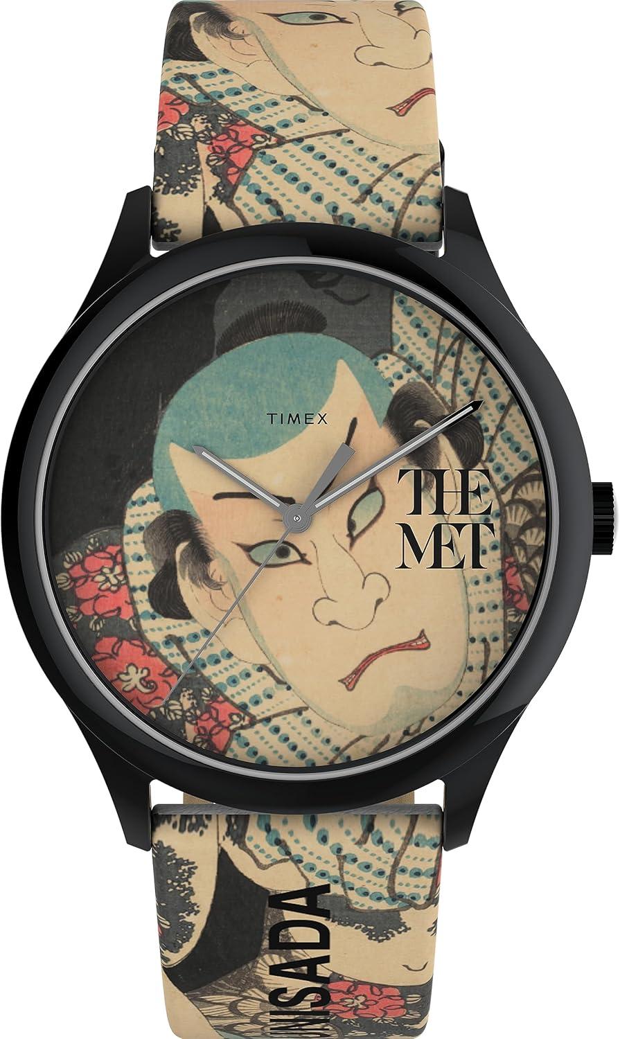Timex Unisex The MET Kunisada 40mm Watch - Multi-Color Elegance