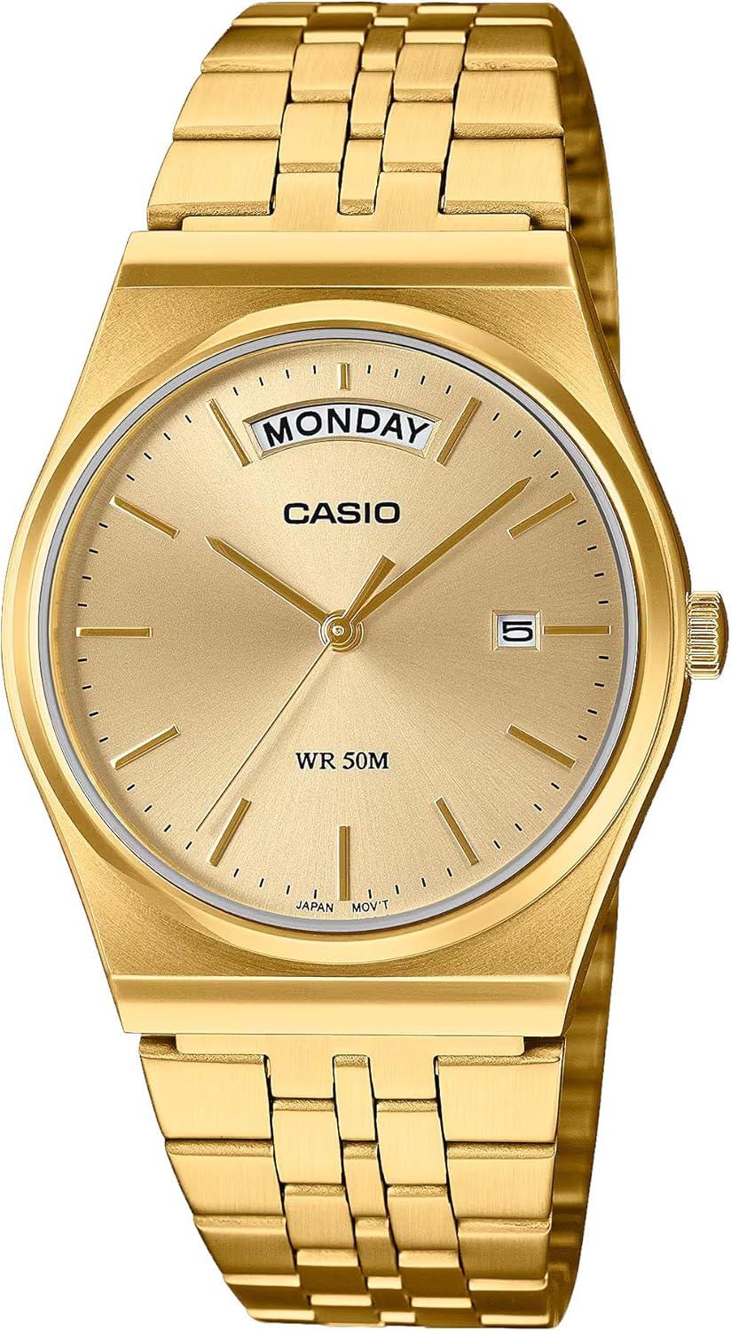 Casio MTP-B146G-9AV Men's Vintage Gold Tone Stainless Steel Watch