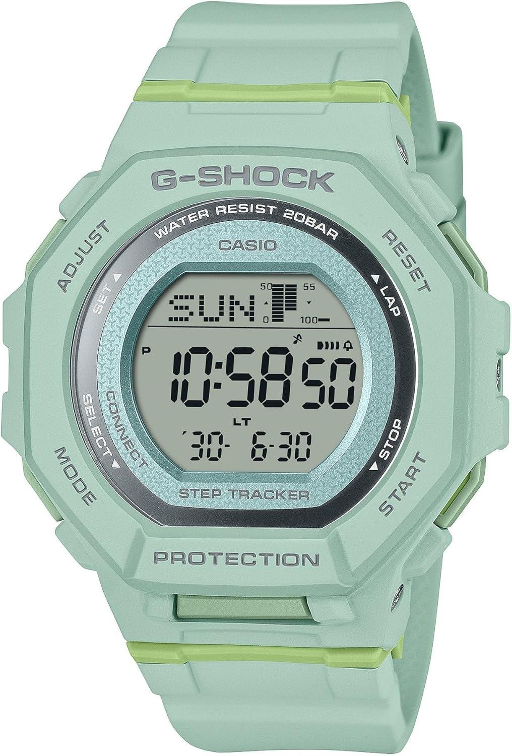 Casio G-Shock Step Tracker Light Green Digital Watch GMDB300-3