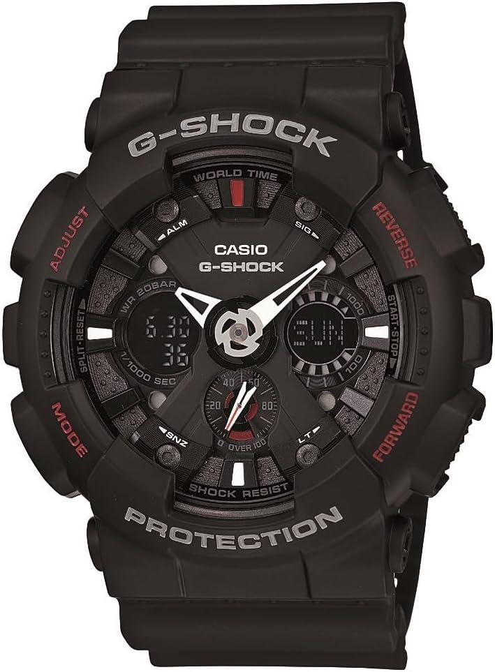 Men's Black G-Shock Analog Digital Anti-Magnetic Watch (Model GA-120-1ADR)