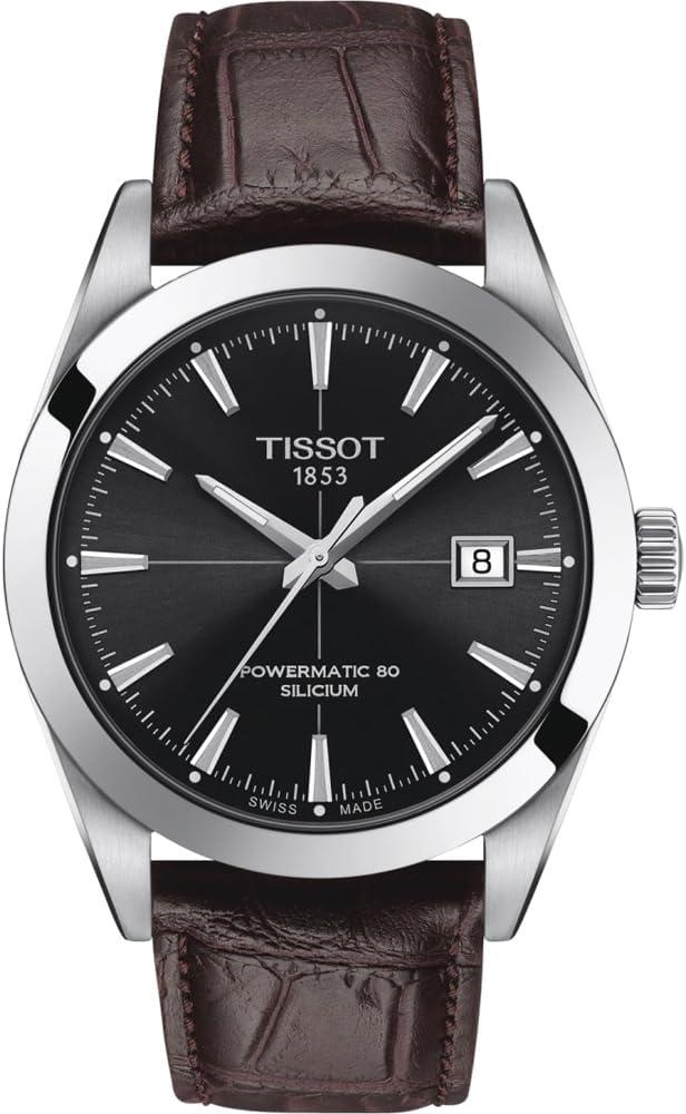 Tissot Men's Gentleman Auto Stainless Steel Dress Watch Brown T1274071605101