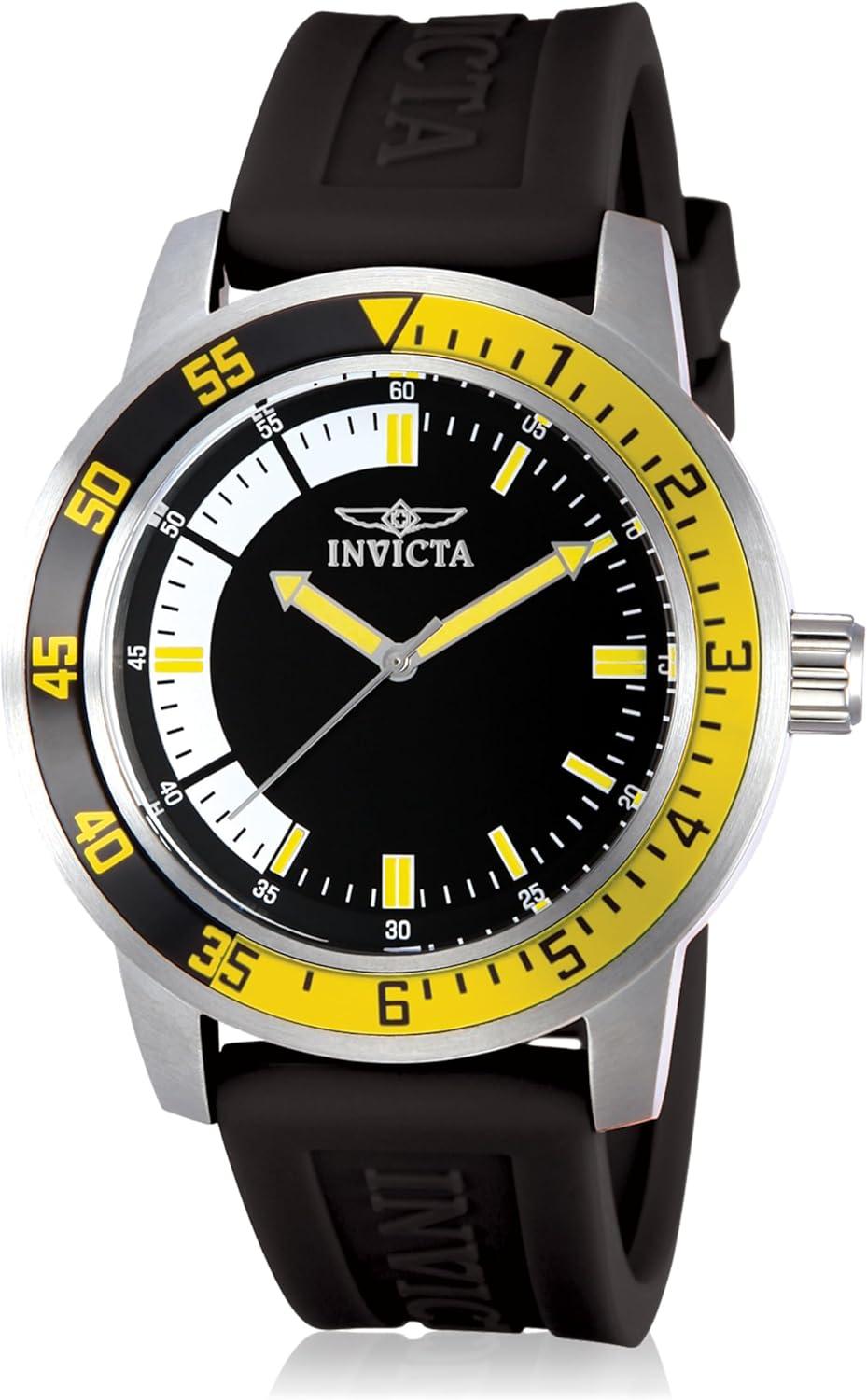 Invicta Men's 12846 Specialty Black Dial Watch - A Perfect Blend of Style and Functionality