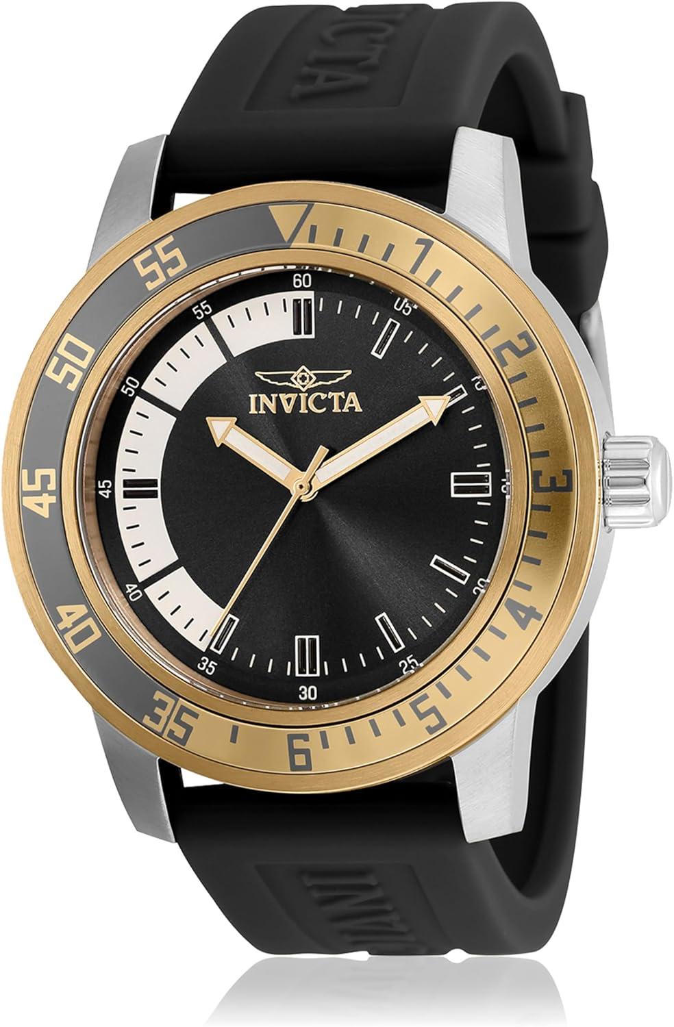 Invicta Men's Specialty 45mm Silicone Quartz Watch - Black