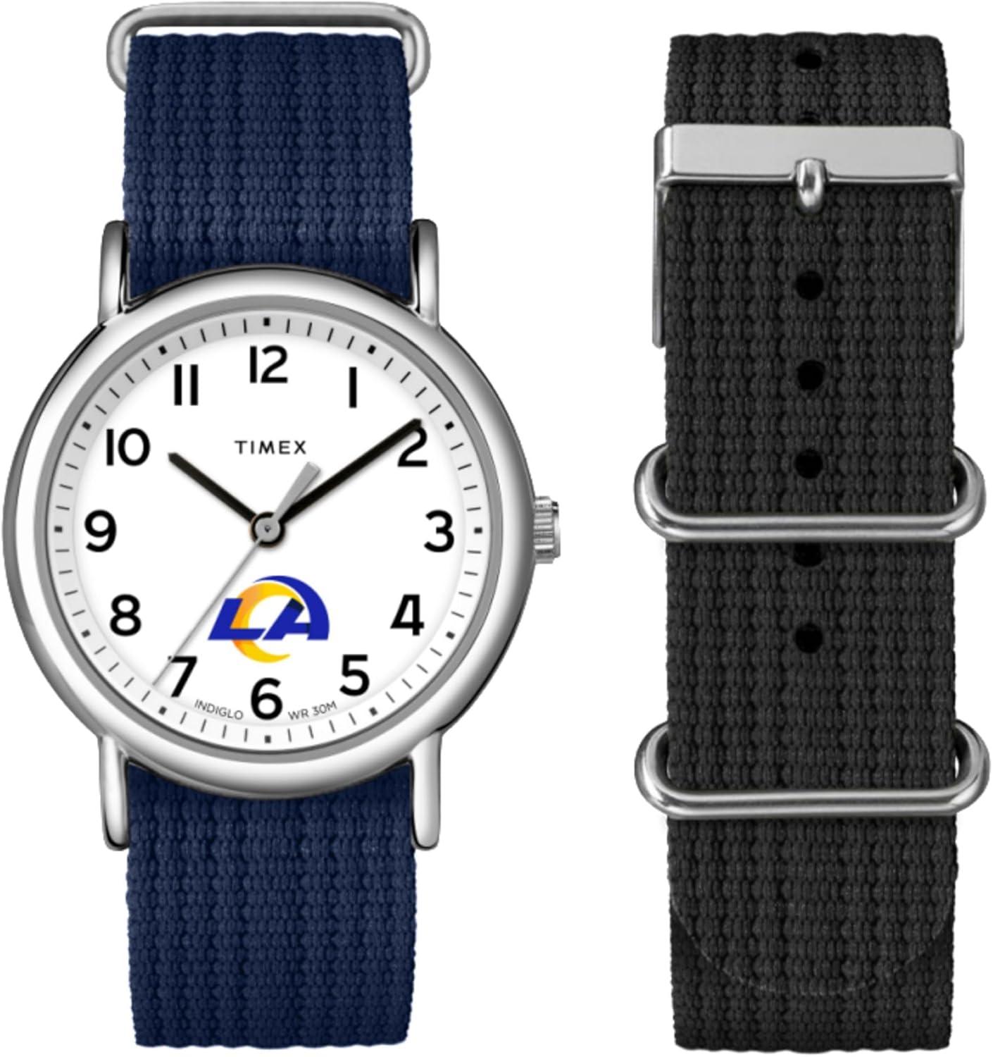 Timex Unisex Weekender Box Set 38mm Watch - Los Angeles Rams