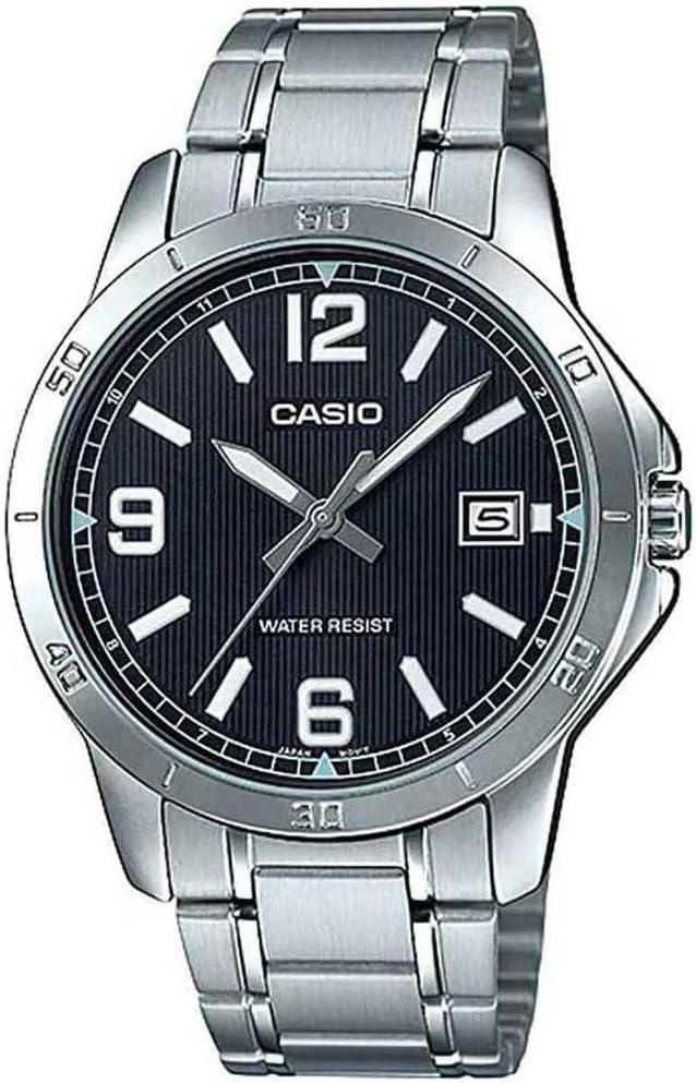 Casio MTP-V004D-1B2UDF Analog Quartz Silver Stainless Steel Men's Watch
