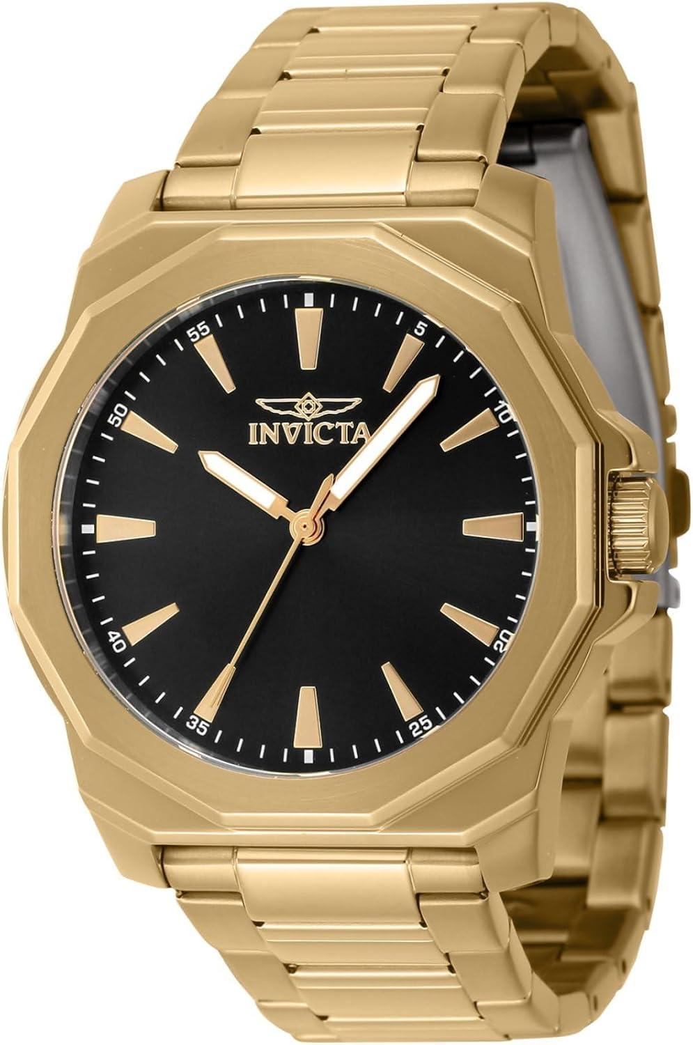 Invicta Men's Speedway 42mm Stainless Steel Quartz Watch - Gold (Model 46839)