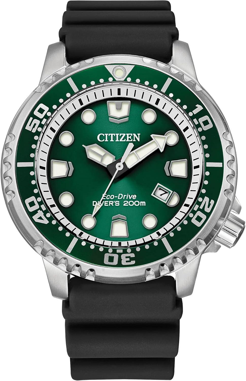 Citizen Promaster Dive Eco-Drive Watch, Black/Green