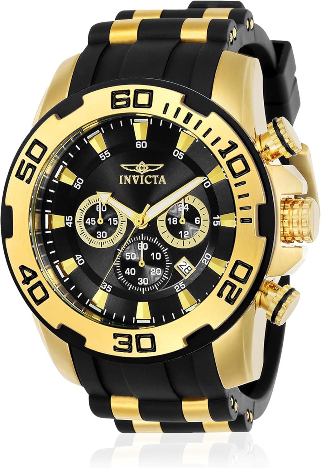 Invicta Men's 22340 Pro Diver Analog Display Quartz Black Watch