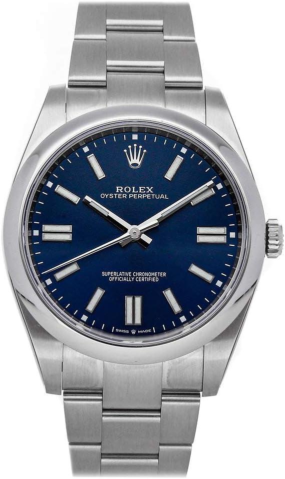 Rolex Oyster Perpetual 41mm Automatic Blue Dial Men's Watch 124300-0003