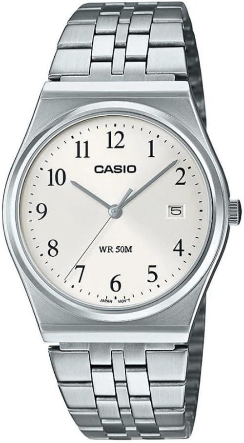 Casio MTP-B145D-7BV Men's Vintage Stainless Steel Easy Reader Watch
