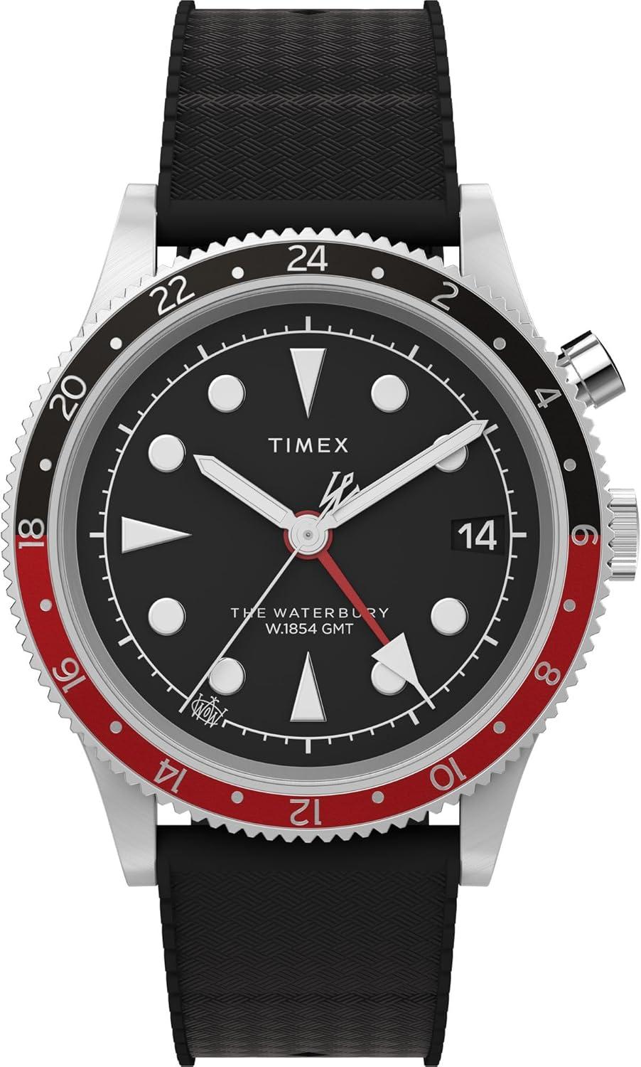 Timex Men's Waterbury Traditional GMT 39mm Watch - A Blend of Style and Precision