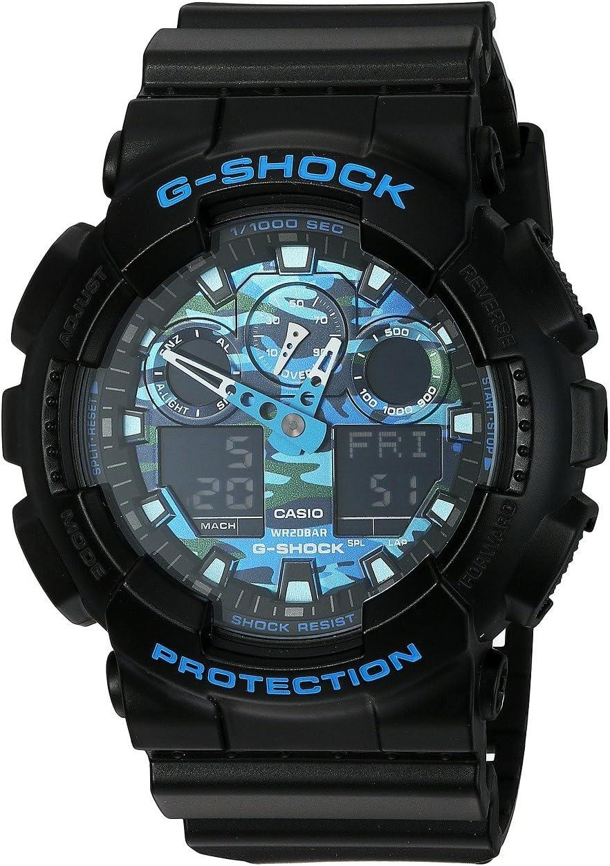 Casio G-Shock Graphic Dial Resin Quartz Men's Watch GA100CB-1A