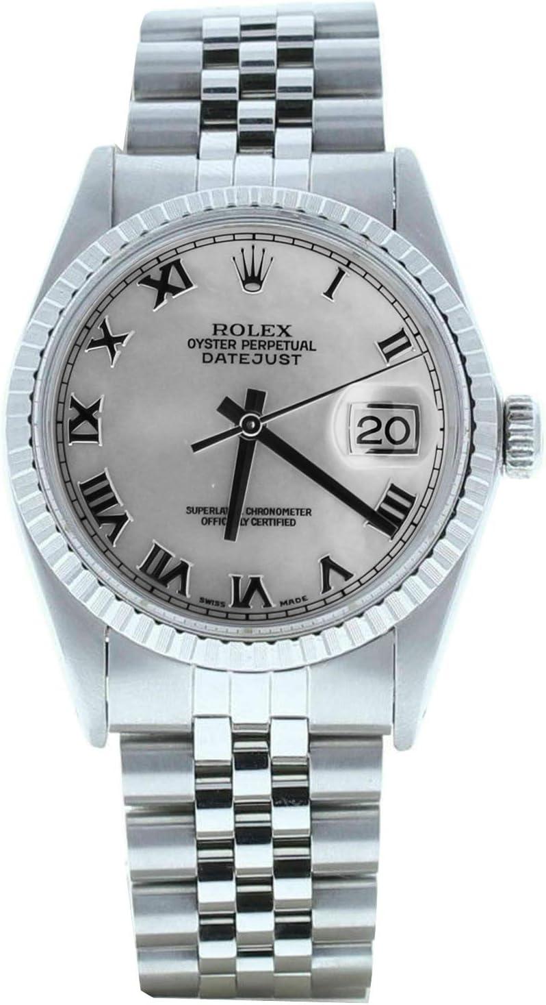Rolex Mens Datejust 16030 Jubilee Bracelet Custom Mother of Pearl Roman Dial