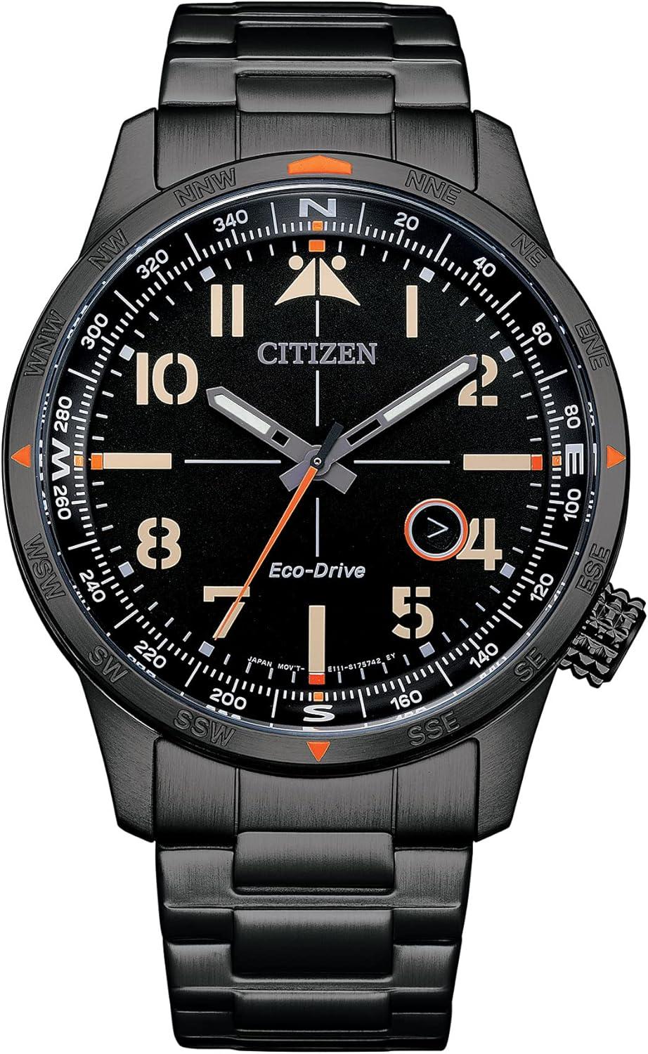 Citizen Men's Eco-Drive Weekender Avion Field Watch in Black IP Stainless Steel